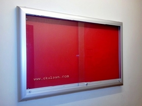 Apartman camlı ilan panosu fiyatları 70x100 cm 8 A4 lük