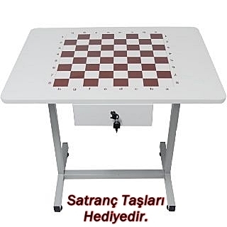 Okul satranç masası takımı Taşlı model fiyatları öğrenci masası 60x80x70 ölçülerinde