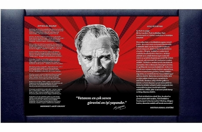 Atatrk Resmi Makam Arkal 110x200 cm