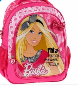 Pembe Fiyonklu Barbie Okul antas eitleri