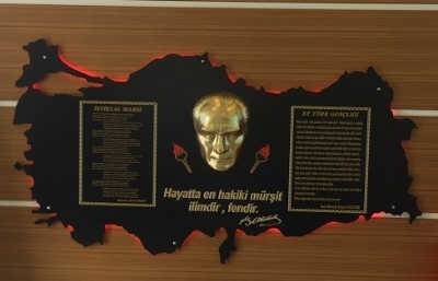 Türkiye Görselli Işıklı Atatürk Köşesi 70 x 125 cm
