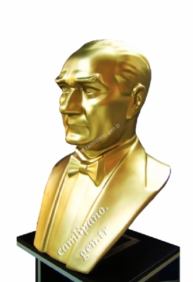 Atatürk büstü  80 cm arkası açık fiber glas imalatı satış fiyatları