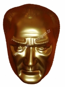 Atatürk maskı 28 cm küçük boy fiyatı sarı atatürk potresi