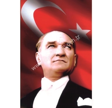 Atatürk Posteri Büyük Boy Bina İçin 2x3 metre