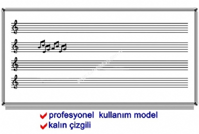 Mzik izgili Yaz Tahtas Profesyonel Model 120x140 cm