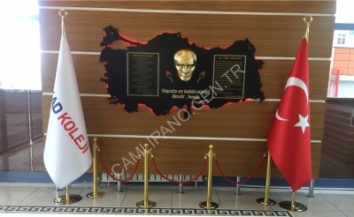Işıklı Atatürk köşeleri Kordonlu Model fiyatı 110 x 215