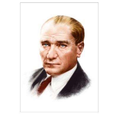 Büyük Boy Atatürk Posteri Bayrak Modeli 6x9 metre