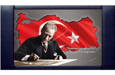 Müdür Odası Atatürk Tablosu 70x110 cm