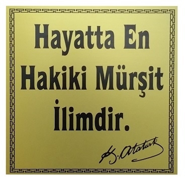 Atatürk büstü yazıları Atatürk köşesi yazıları ekonomik alüminyum yazı