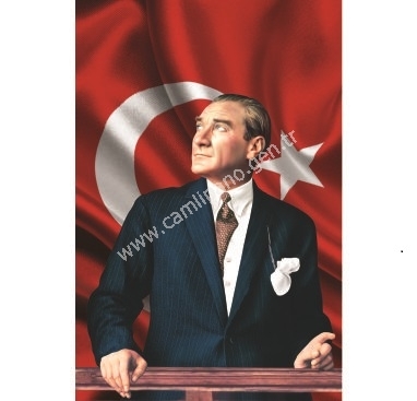 Dış Mekan Büyük Boy Atatürk Posteri 2x3 metre